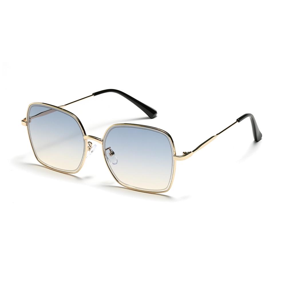 Квадратные тонкие металлические очки в оправе, классические популярные солнцезащитные очки для путешествий для женщин, новые модные солнцезащитные очки для мужчин
