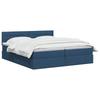 Storage Bed with Mattress Blue 140 x 200 cm Velvet