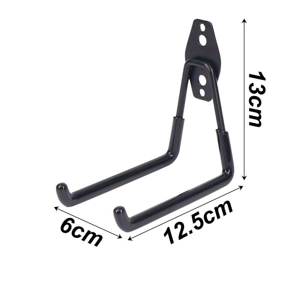 1 шт. Велосипедный гаражный крюк для тяжелого хранения, крепеж, настенное крепление, нескользящий подвесной крюк, высокая грузоподъемность, квадратный металлический крюк, садовый инструмент