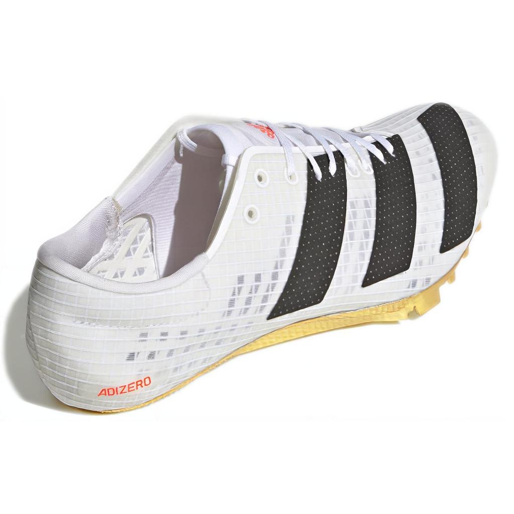 adidas Adizero Finesse Spikes White Gold Solar Red Unisex Sneakers Footwear-White Core-Black FY4081