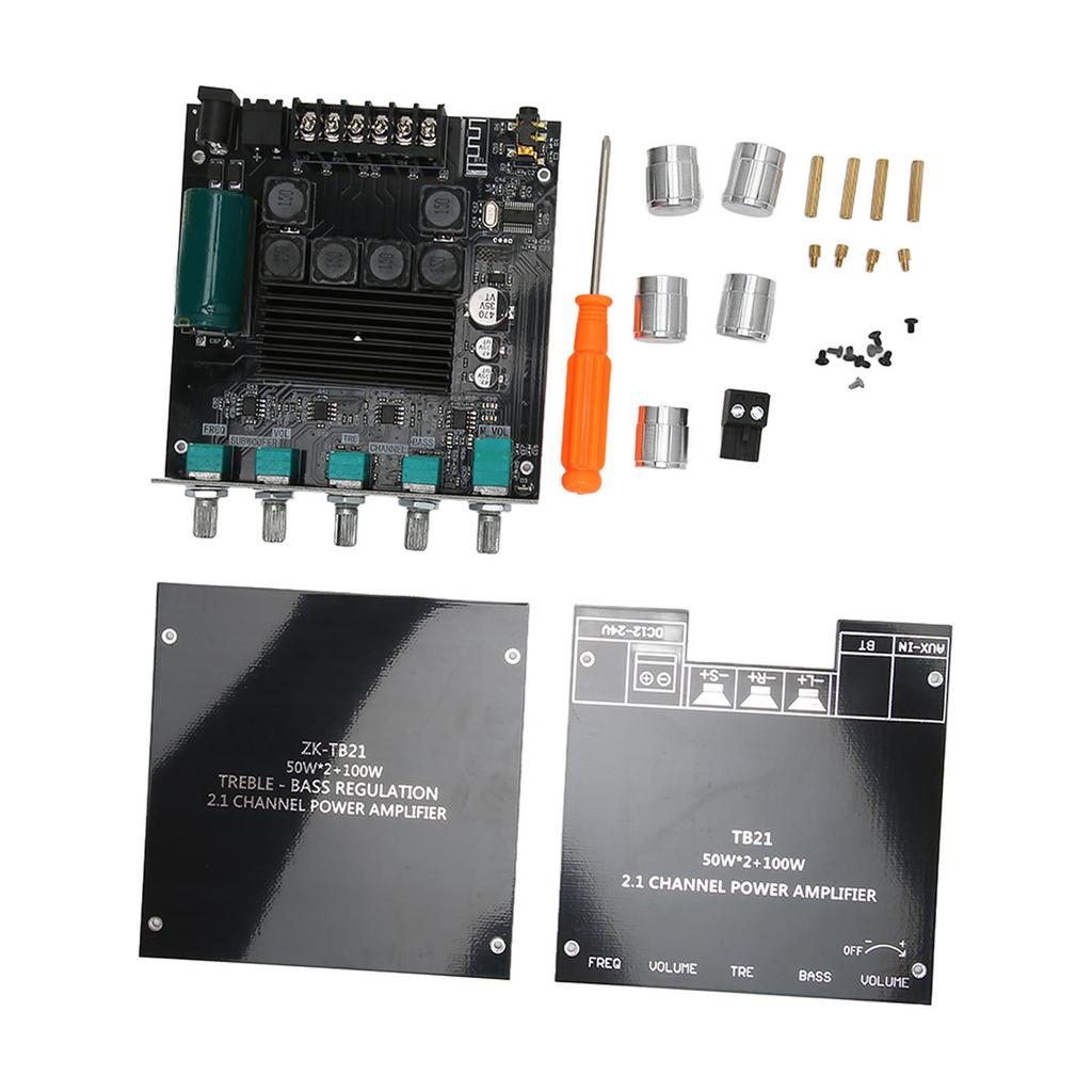 BT Digital Amplifier Board 2.1 Channel 50W 50W 100W Wireless Subwoofer Amp Module for Speaker