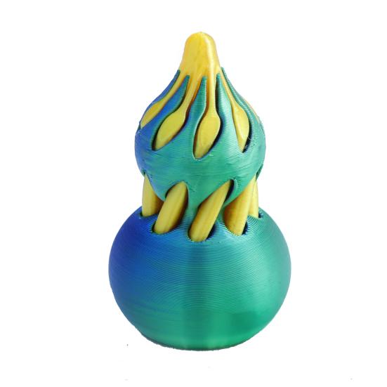 3D-печатная спиральная тыква-игрушка, невозможная сквозная спиральная тыква-конус, фигурка для снятия стресса, тревожности, мини-тыква, игрушка-фиджет, украшение для рабочего стола