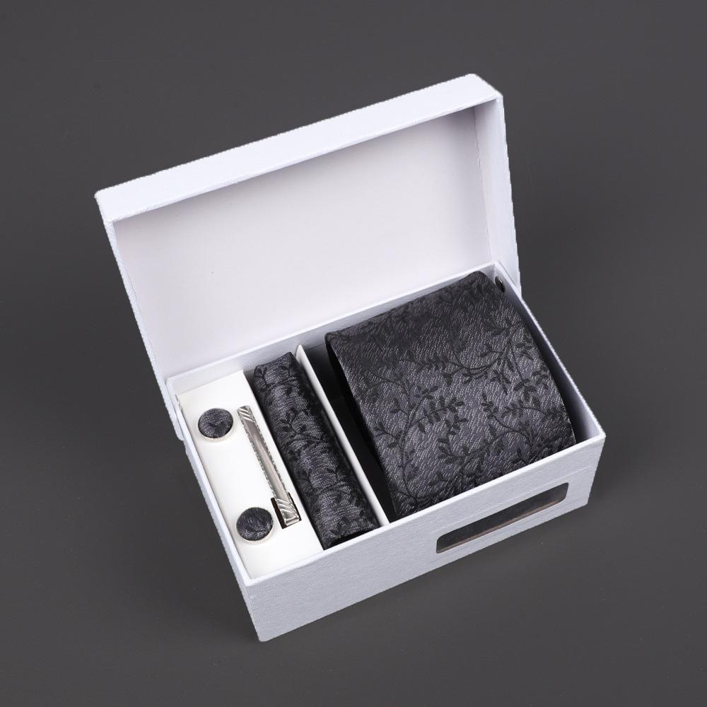 2025 Men'S Tie Premium Gift Box Jacquard Embroidered Tie Tie Logo Making