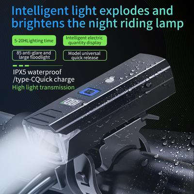 Велосипедный фонарь для ночной езды, фара, водонепроницаемый, USB-зарядка, свет для горного, дорожного, детского велосипеда, свет для езды