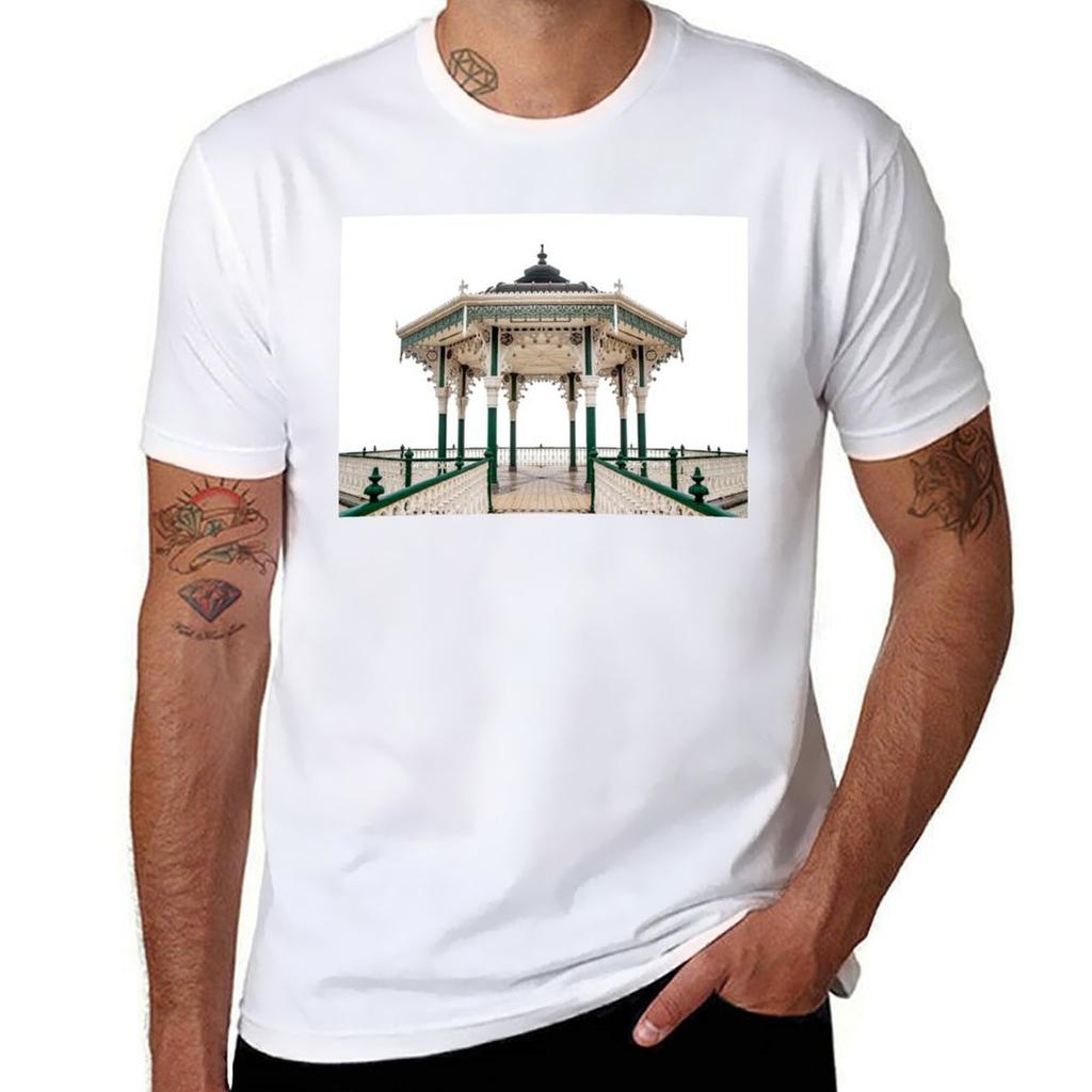Brighton Birdcage Bandstand Tshirt Graphic Print Short Sleeve Tshirt