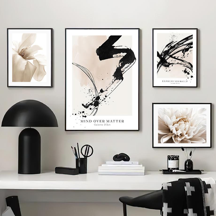 Цветущий цветок на воздушном шаре городская птица Рид настенная живопись на холсте постеры на скандинавскую тему и принты настенные панно для декора гостиной