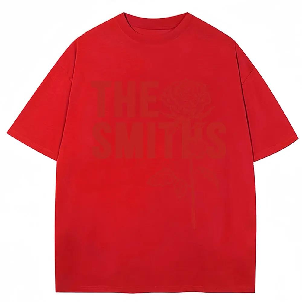 Футболка с графическим принтом Rock Band The Smiths Мужская Женская Модная Хип-Хоп Винтажная Харадзюку Футболки Оверсайз Повседневные Хлопковые Футболки Уличная Одежда