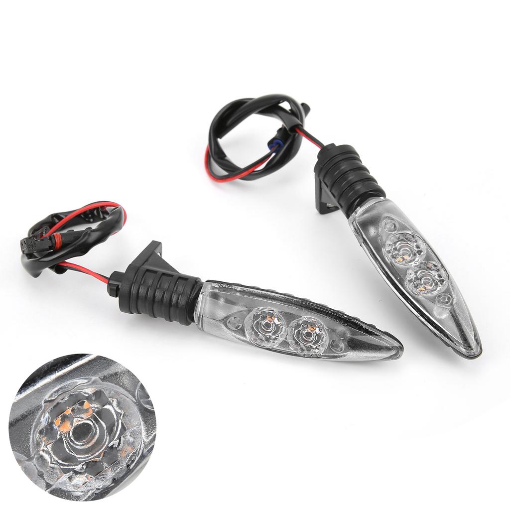 Pair Front Turn Signal Indicator LED Light 12V Replacement for S1000RR R1200GS F800GSClear Lens
