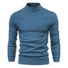 Turtleneck Men's Casual Multi-color Comfortable Knitted Sweater New Autumn and Winter  Solid Color Pullover