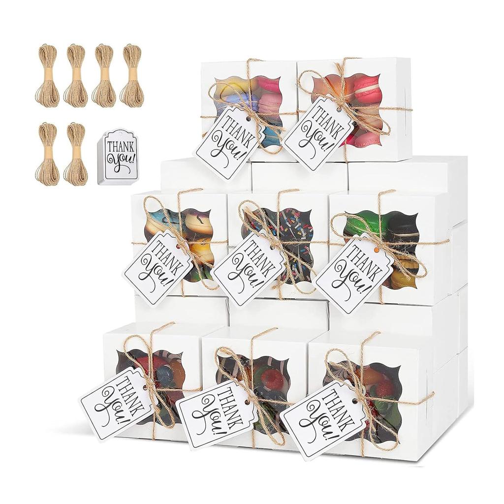 10 шт. хаки прозрачные коробки для выпечки индивидуальные коробки для кексов коробки для печенья подарочная коробка подарочная упаковка коробка для печенья пончики макаруны мини-коробки для торта