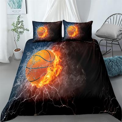 Комплект постельного белья Firing Basketball 3D King Queen Double Full Twin Single Size Duvet Cover Pillow Case Комплект постельного белья