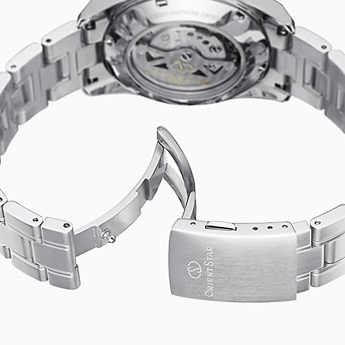Orient Star RK-AU0006S Men's Automatic Watch, Standard Mechanical, Made In Japan, with 2-Year Manufacturer's Warranty, White and Silver