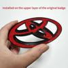 3D накладка-эмблема Toyota для Corolla Camry RAV4 Hilux Yaris Передний Задний Бампер Капот Багажник Логотип Аксессуары