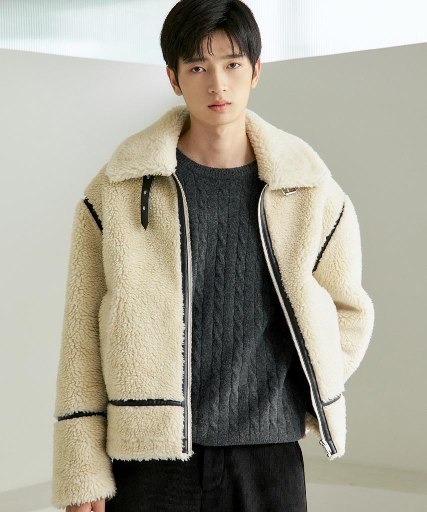 210Edit Unisex Fur Shearling Jacket [Polar Bear]_Zf4Jp051