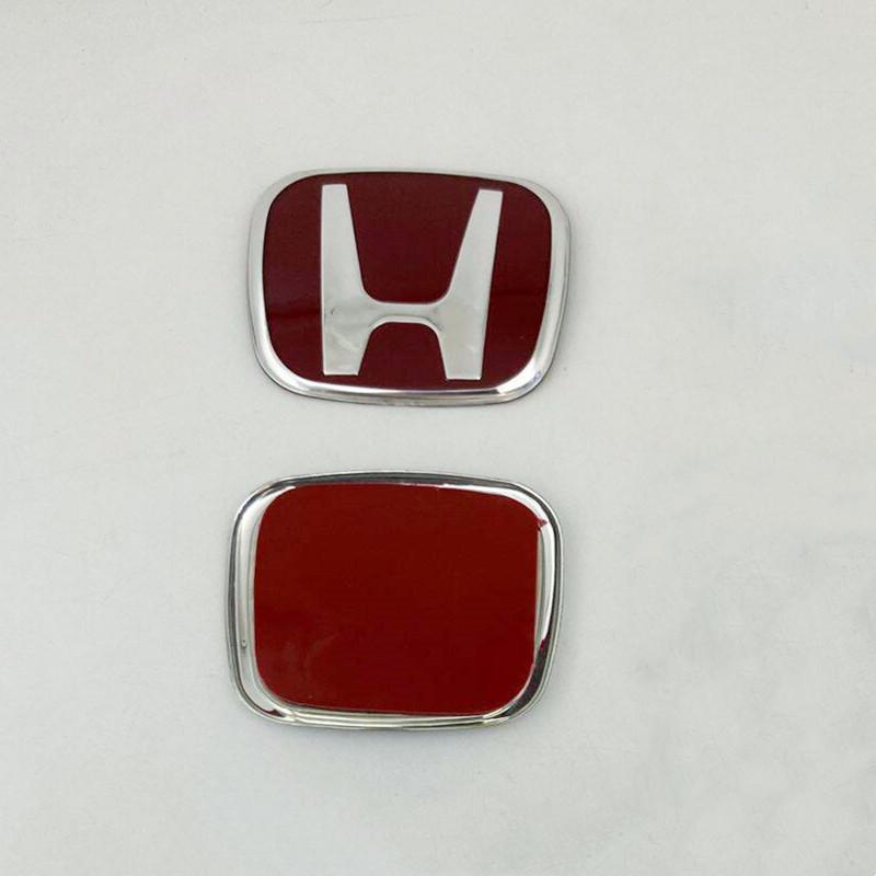 YTR11PCS Honda Steering Wheel Emblem H-Sticker in Red Black Blue - Interior Modification for Accord City CRV Jade Fit Odyssey Hybrid