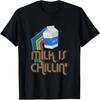 Молоко Охлаждается Ретро Футболка 80-х