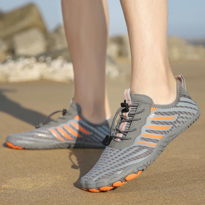 Модные мужские босоножки для воды, мягкие пляжные туфли, быстросохнущие, дышащие, походные сандалии, удобные, высококачественные, для тренировок на открытом воздухе, пара