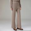 Women's High-Waist Wide-Leg Cashmere Blend Pants