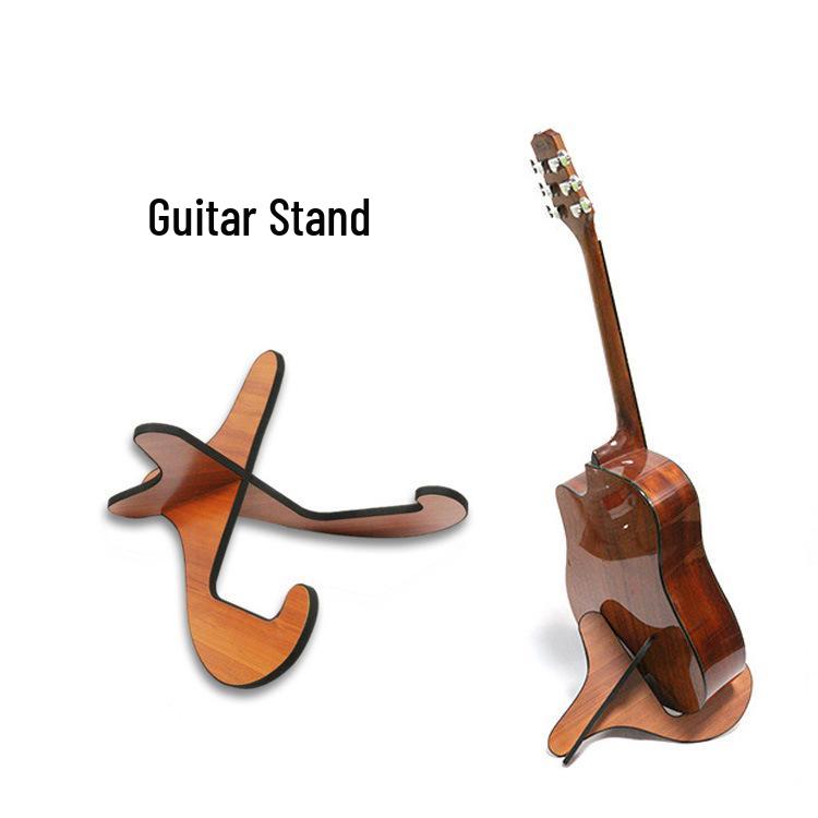Wooden Folding Ukulele & Small Guitar Stand