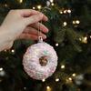 PVC Xmas Hanging Pendant Pop Corn 3D Pink Pendant New Style DIY Lollipop Ornaments  Holiday Decor