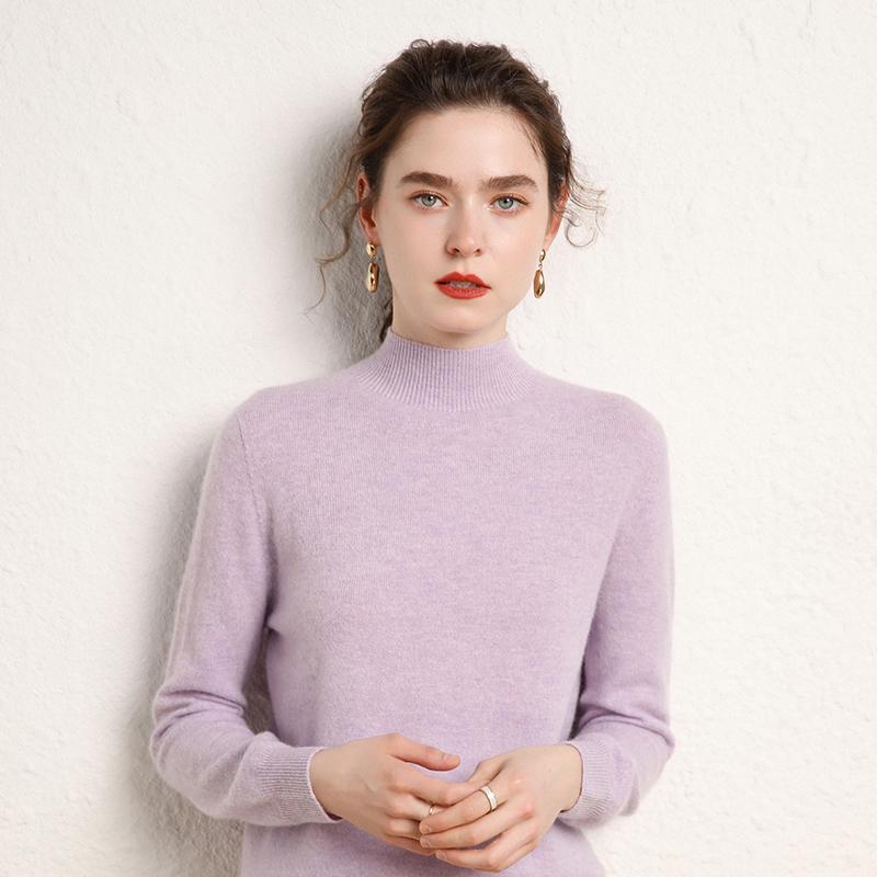 Women's Cashmere Sweater Qinghe Cashmere 100% Cashmere Women's Autumn and Winter Cashmere Sweater Soft and Warm