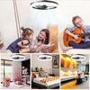 IRALAN Modern LED Ceiling Fan with Light Silent Motor with Remote Control Ceiling Lamps for Room Kitchen Living Room Lights