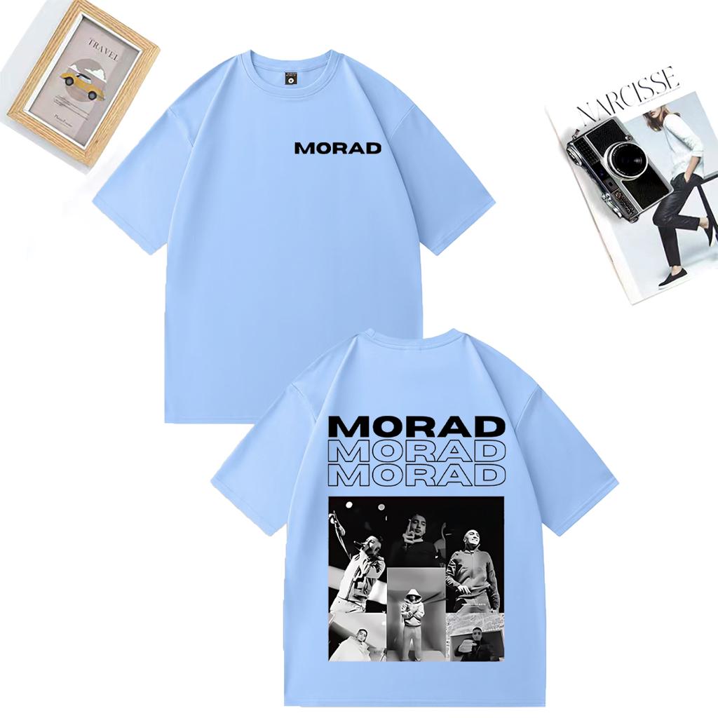 Rapper Morad MDLR Album Merch Fashion T Shirt Unisex WOMEN Clothing Casual Cotton Tshirt Hip Hop Short Sleeve Tshirts Streetwear