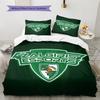 Žalgiris Kaunas  Pattern Bedding Quilt Set  Home Decoration  Gift (1 * duvet cover + 2 * pillowcase  without core)