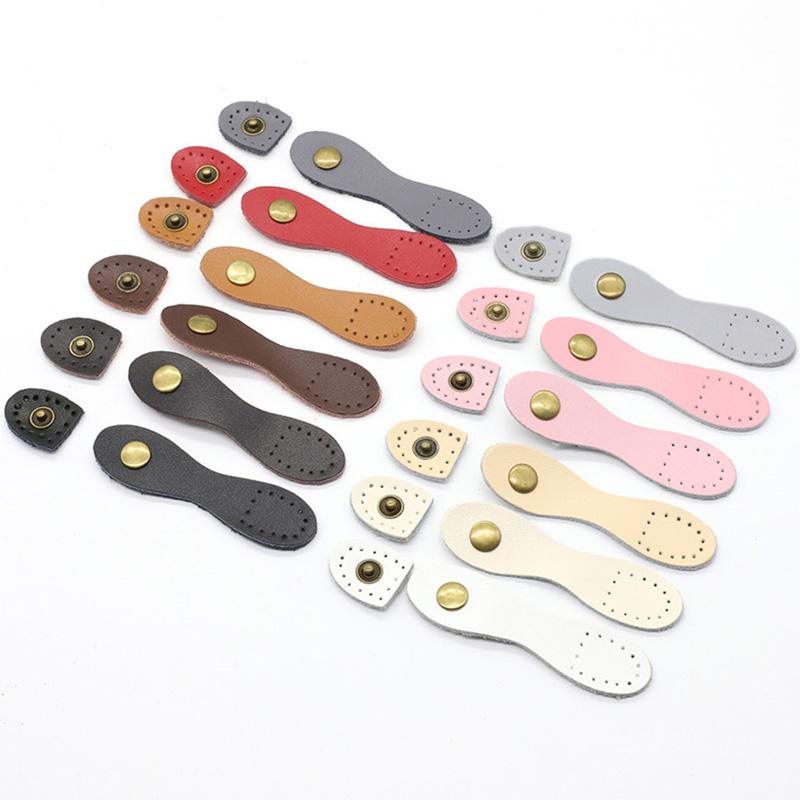 Metal Snap Clasp Leather Buckle Handbag Card Pack Wallet Handmade DIY Accessories