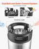 Corny Keg, 5 Gallon Ball Lock Keg, SUS304 Cold Brew Kegs with Dual Rubber Handles & Heavy-Duty Rubber Bottom, Brewing Equipment for Home Brewing