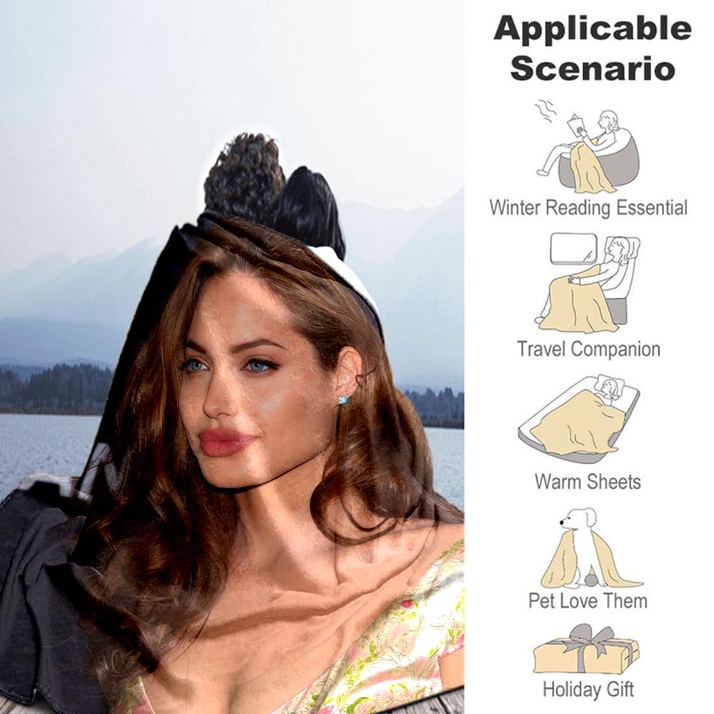 Customize Photo Personalized photos Blanket Lightweight Personalized Blanket Soft Warm Cozy Suitable for Couch Nap Sofa Picnics All-Season Use