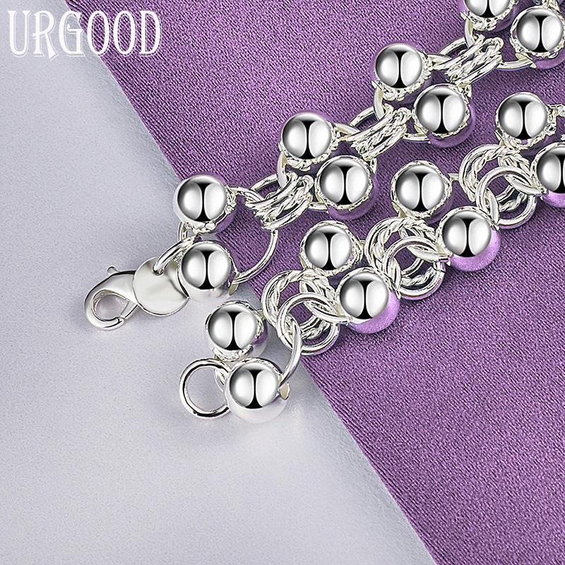 Браслет из стерлингового серебра 925 пробы с романтическими виноградными бусинами, подарочные модные украшения