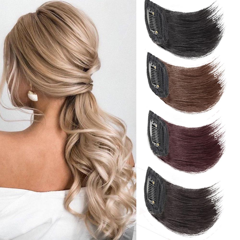 Bybrana Одна подушка для волос, объемные волосы, черный, коричневый, невидимый, натуральный синтетический парик для волос