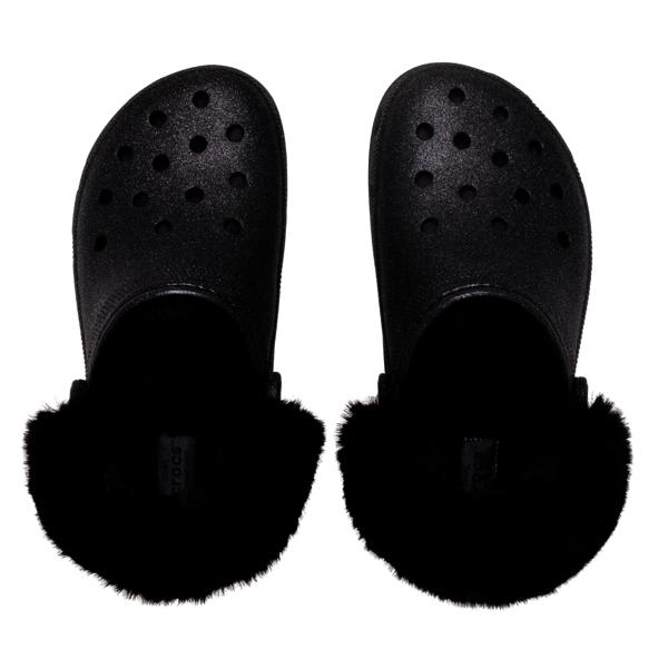 Crocs Женские классические платформенные меховые шлепанцы с блестками 2 типа 211922 001 И другие сандалии CrocS Рукав...