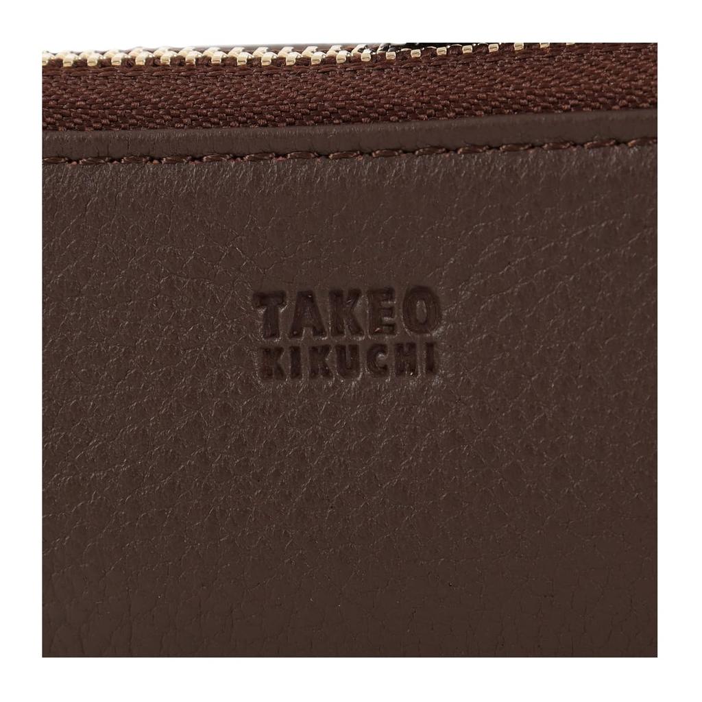 Ключница 4 ряда Натуральная кожа Кошелек для монет Ридинг Шоколадный [Takeokikuchi] Мужская TKW-00241 [12]