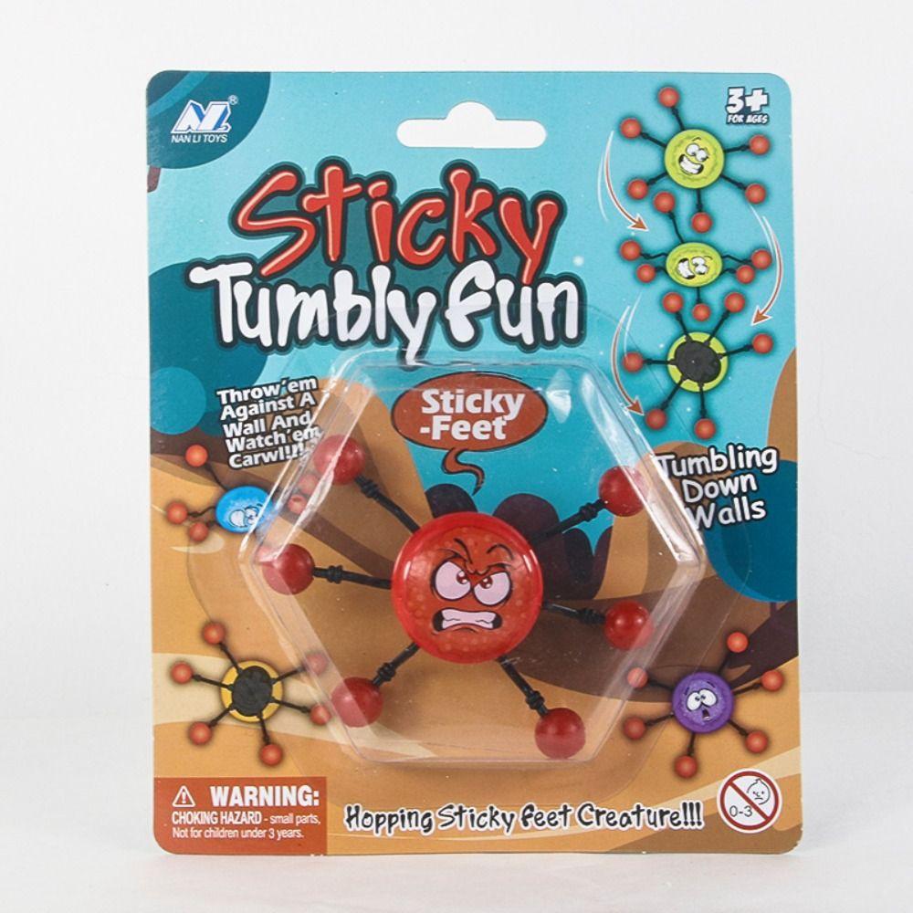 Stress Relief Sticky Wall Climbing Easy To Stick on Wall Spider Hand Throw Toy   Relieve Boredom