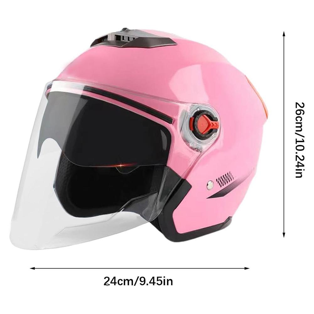 Шлем для электроскутера, открытый шлем для мотоцикла на все времена года с солнцезащитным козырьком, полуоткрытый шлем для взрослых, женщин и мужчин, мотоэкипировка