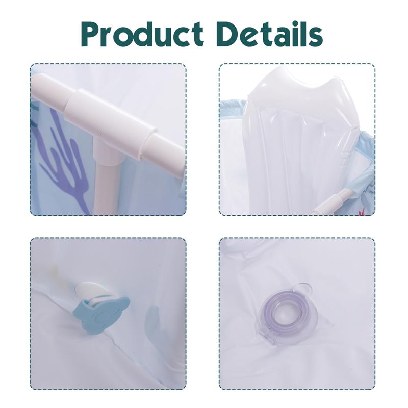 1.2m Portable Bathtub Bucket Adult/Baby Children Folding Swimming Pool Barrel Family Sit Home Sauna SPA Full Body Bucket