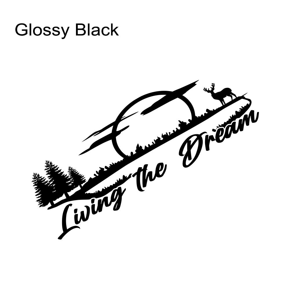 Наклейка на заднюю дверь автомобиля для Fiat Scudo, аксессуары для тюнинга Camper Van Living The Dream, графика, винил