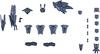 BANDAI SPIRITS 30MM Option Parts Set 4 (Sengoku Armor Set) 1/144 Scale Color-Coded Plastic Model