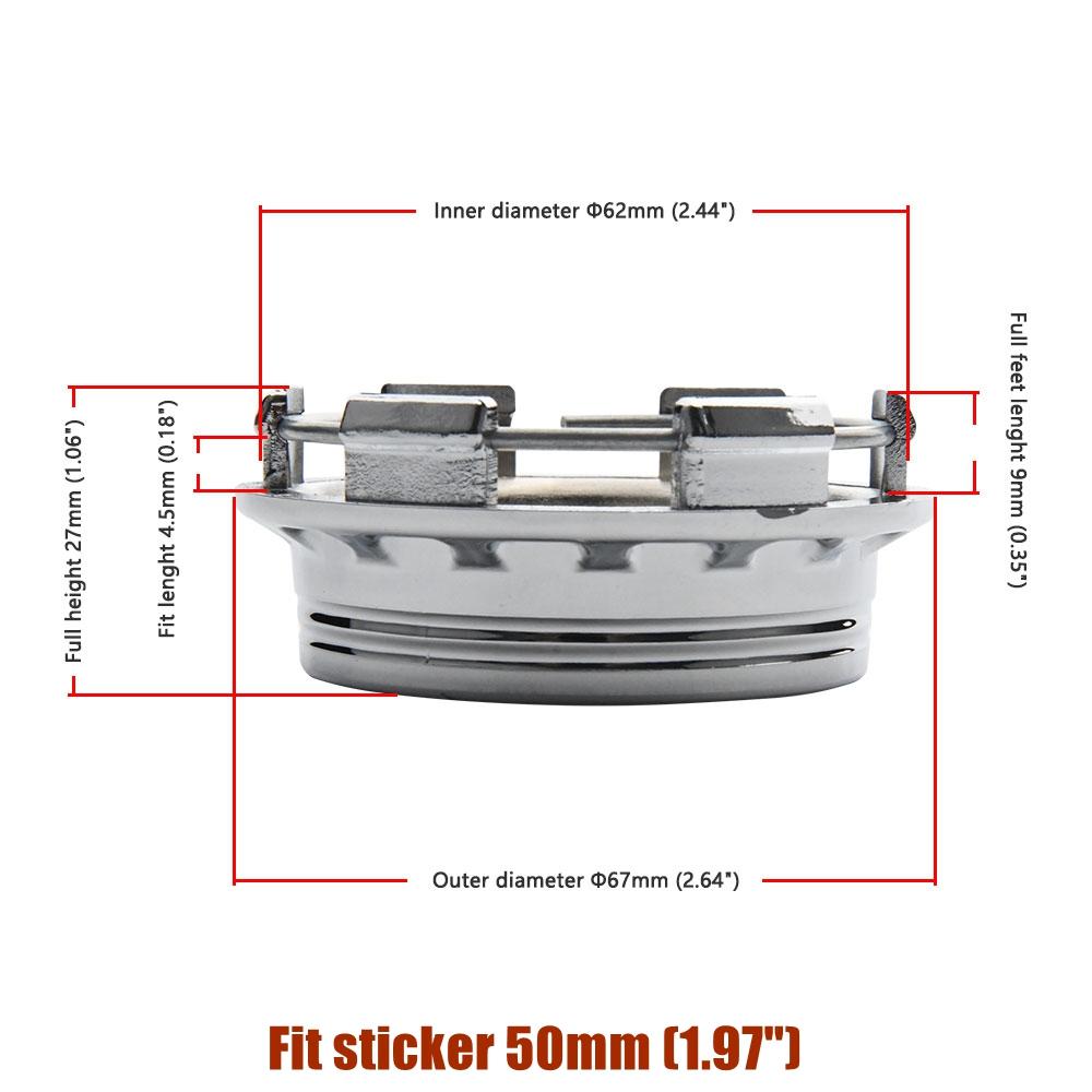 AAYR1 4PCS 67MM OD / 62MM ID Cap For Rims OZ VOSSEN Emblem Wheel Center Cap Sport Car Logo Wheel Cover Hub caps