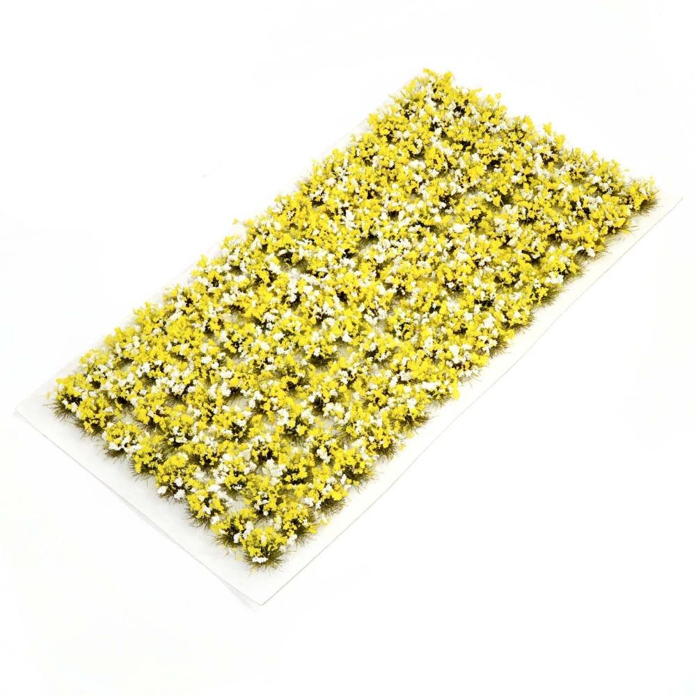 Симуляция Миниатюрный Цветок Трава Модель Изготовление Железнодорожный Поезд Статическая Трава Пучок Смола Луговой Пейзаж Мини Цветочный Пучок