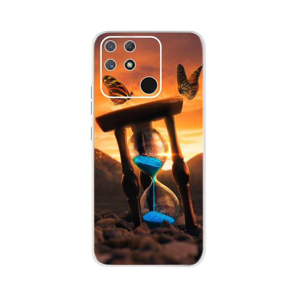 Soft Silicone Case For Raelme Narzo 50A RMX3430 Phone CaseTransparent TPU Cover For Realme Narzo50a 50 A 6.5" Back Cases Bumper
