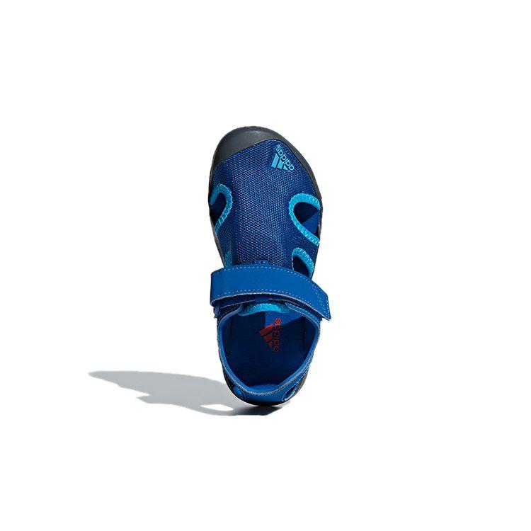 Adidas Captain Toey K Velcro Outdoor Simple Closed Toe Flat Sports Non-Slip Wear-Resistant Sandals Kids Sandals Blue BC0703