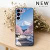 Mount Fuji Sunset Phone Case For Samsung S26,25,24,23,22,30,21,10,9,Ultra,Plus,Lite Black Soft Case