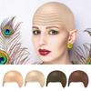 Nylon Halloween Skull Wig Cap Thick Material Bald Cosplay Hat Bald Head Wig Cap  Costume Accessory