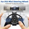 Mini Racing Steering Wheel For PS5 Controller Racing Games Replacement Enhanced Gaming For PS5 Pro/Slim Controller Accessories