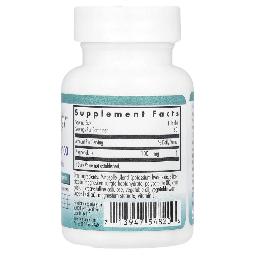 Pregnenolone 100, 60 Scored Tablets