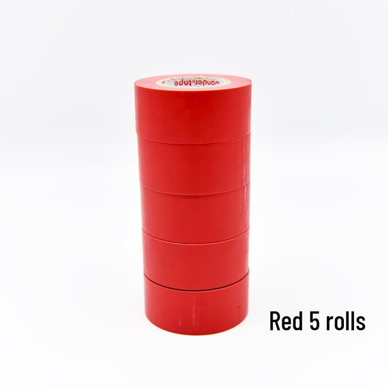 Waterproof Electrician's Insulating Tape, 15m, Wear-Resistant, Available in Red, Yellow, Blue, Green, Black, and White, Width Options: 10/30/50mm