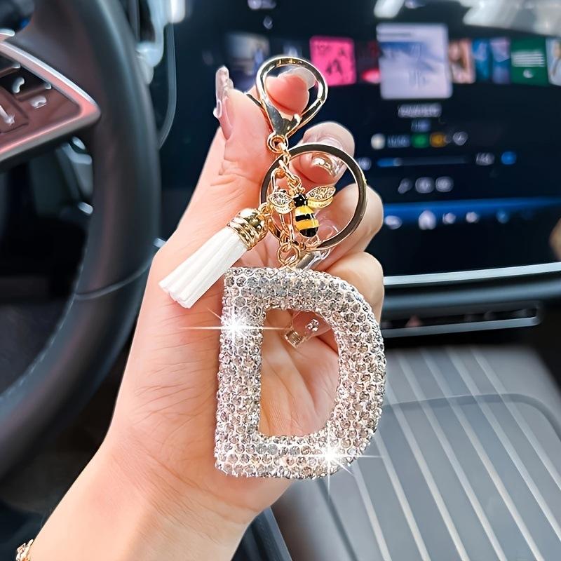 26 букв А-Я Брелок Роскошный Элегантный Сплав Брелок Сумка Автомобиль Подвеска Ювелирные Аксессуары
